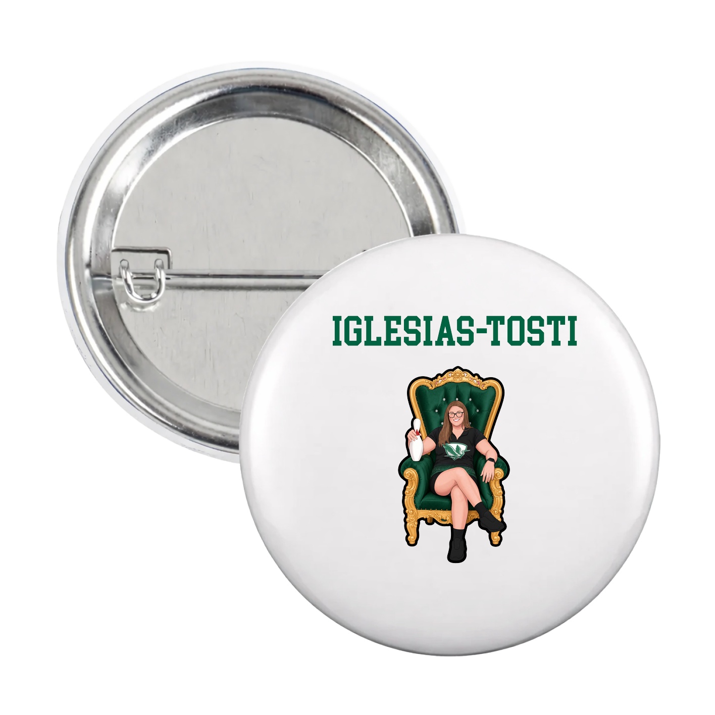 Game Day Button — Shirsey in White