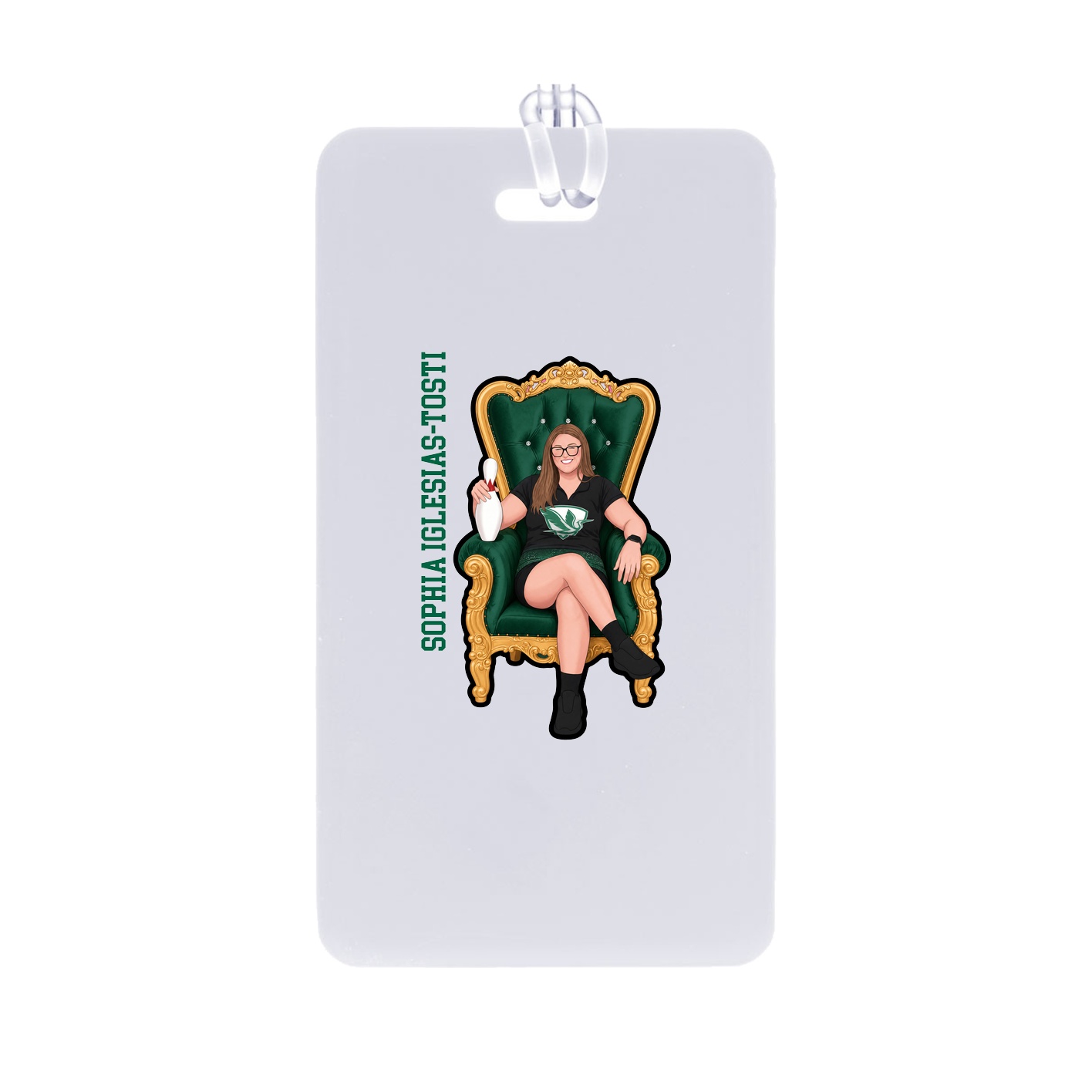 Bag Tag — Name Vertical in Classic