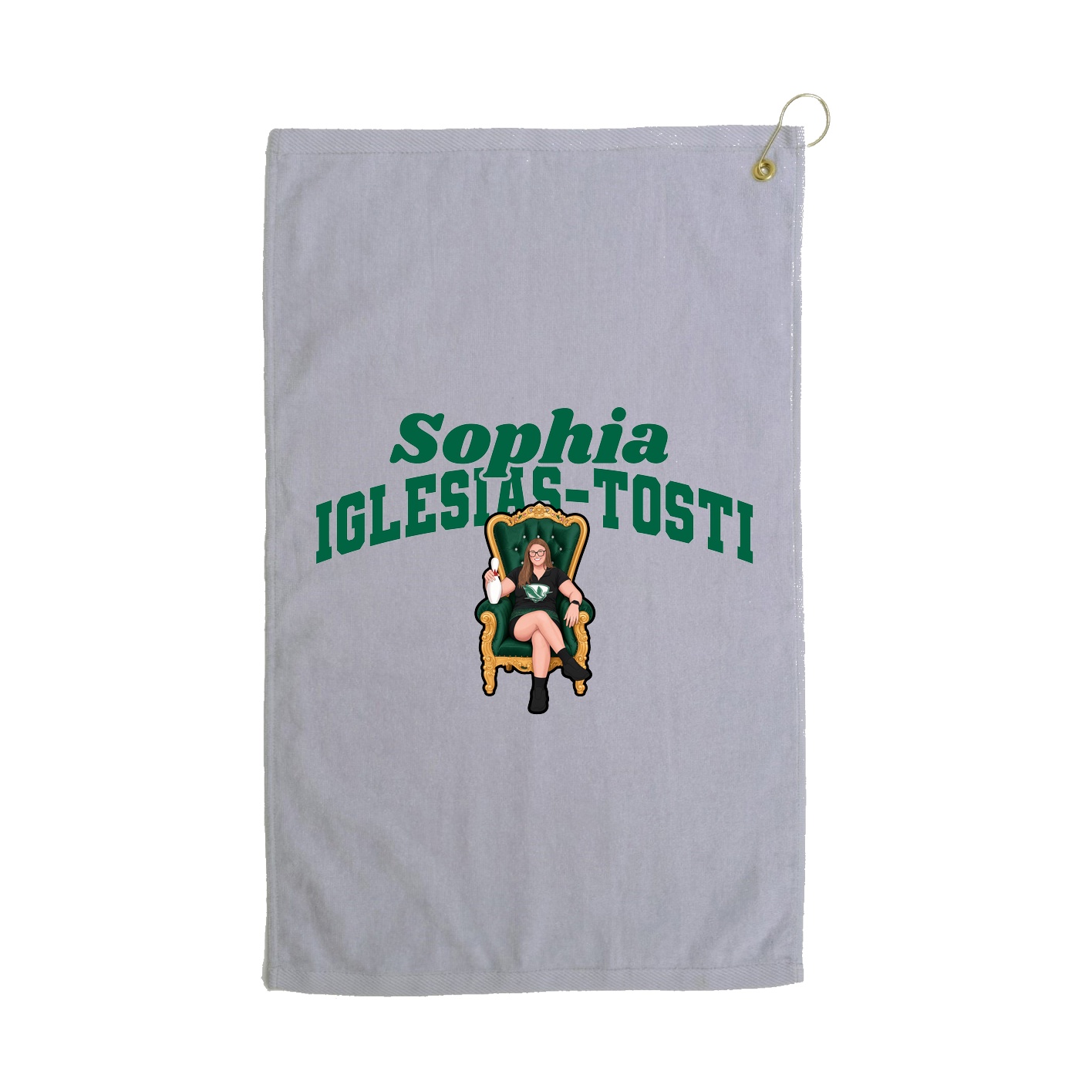 Golf Towel — Signature Arch in Grey