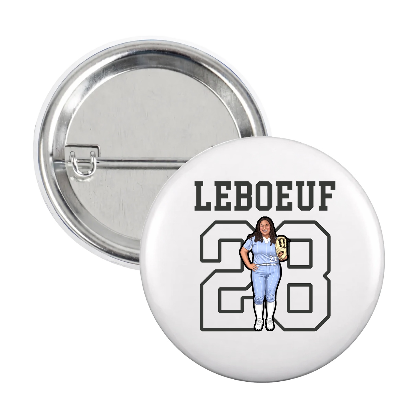 Game Day Button — Shirsey in White