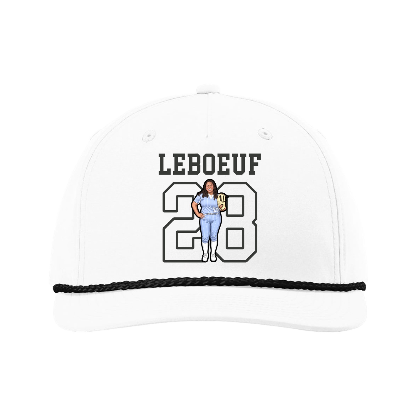 Five-Panel Classic Rope Cap — Shirsey in White