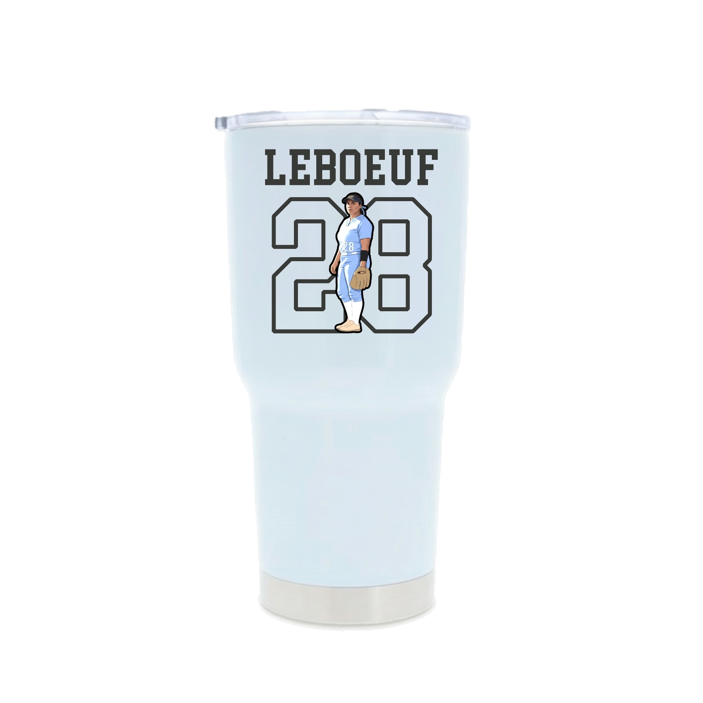 30oz Stainless Steel Tumbler — Shirsey in White