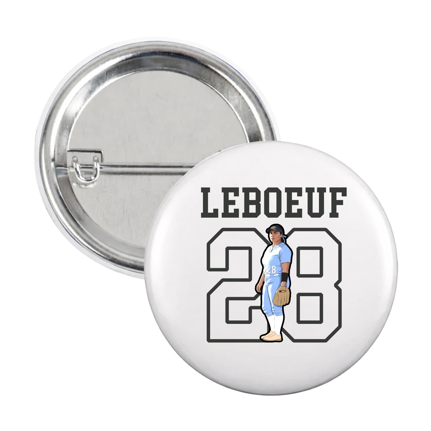 Game Day Button — Shirsey in White