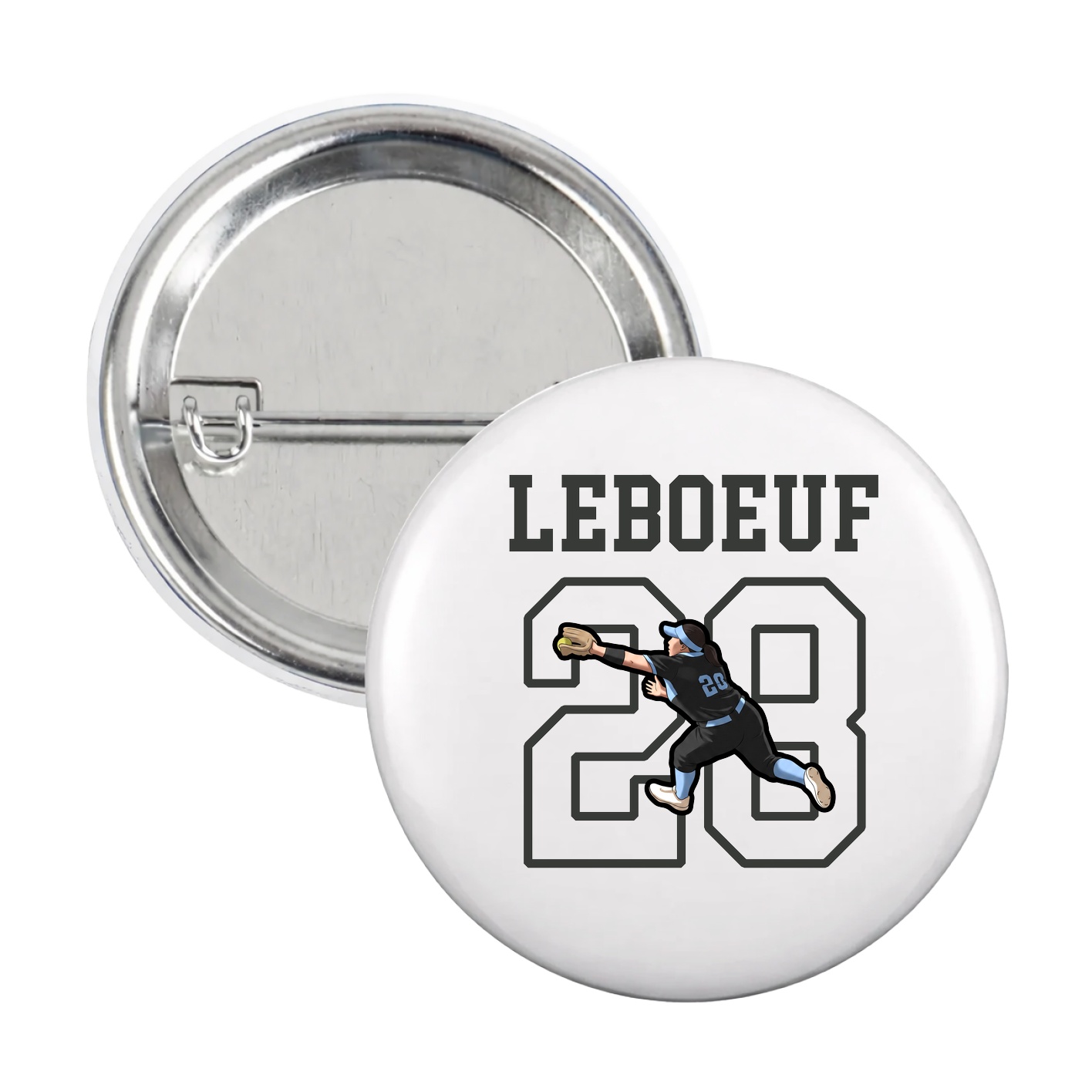 Game Day Button — Shirsey in White