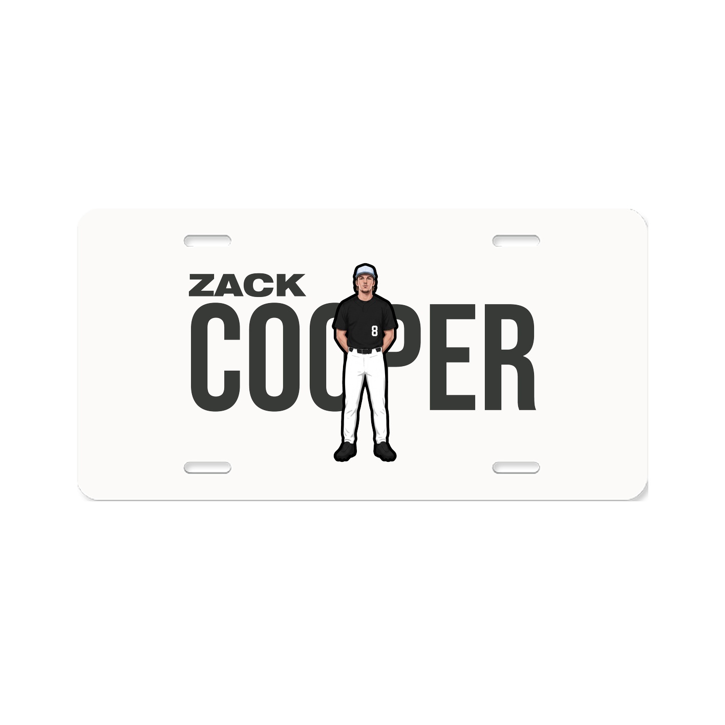 License Plate — Player Name in Classic