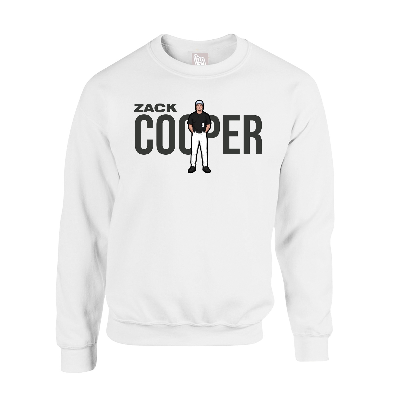 Fleece Crew — Player Name in White