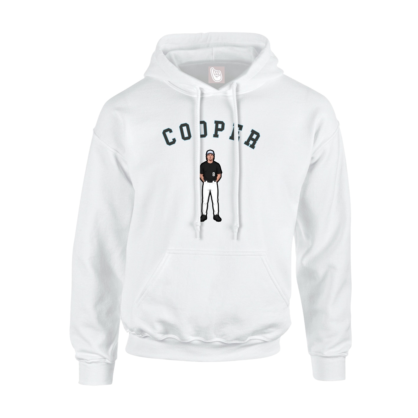 Hoodie — Shirsey Arch in White