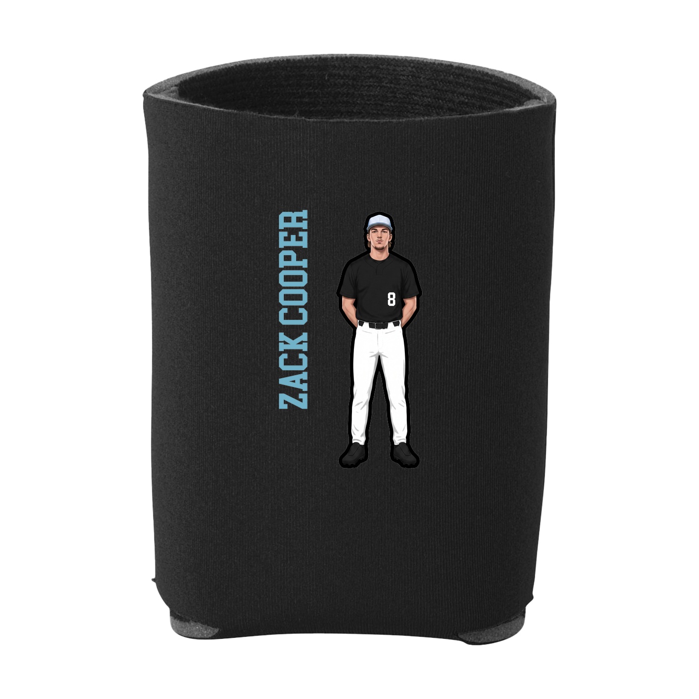 Can Holder — Name Vertical in Black