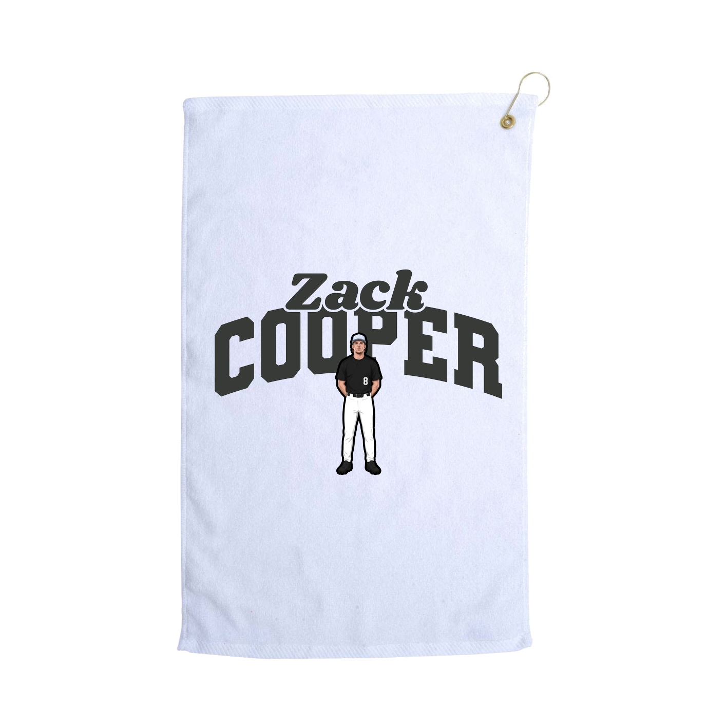 Golf Towel — Signature Arch in White