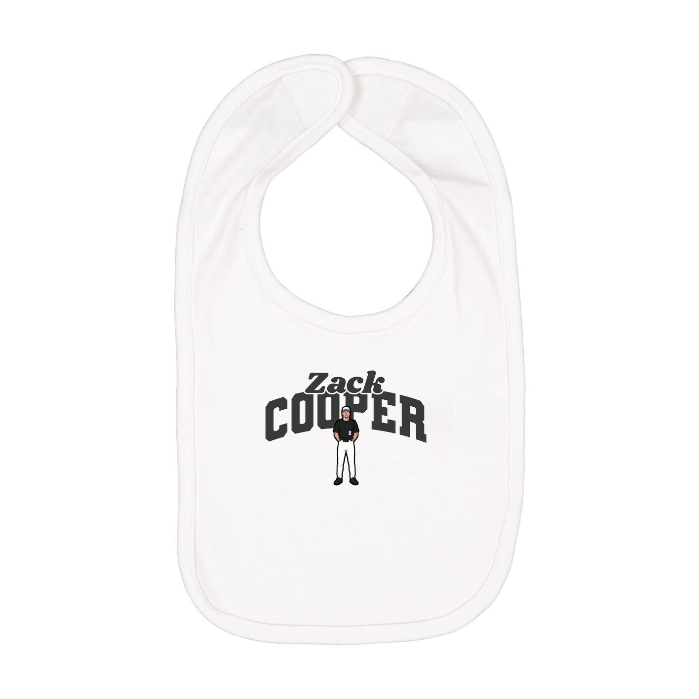 Infant Bib — Signature Arch in White