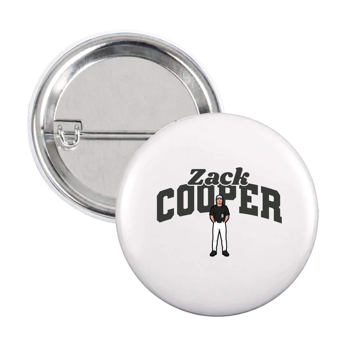 Game Day Button — Signature Arch in White