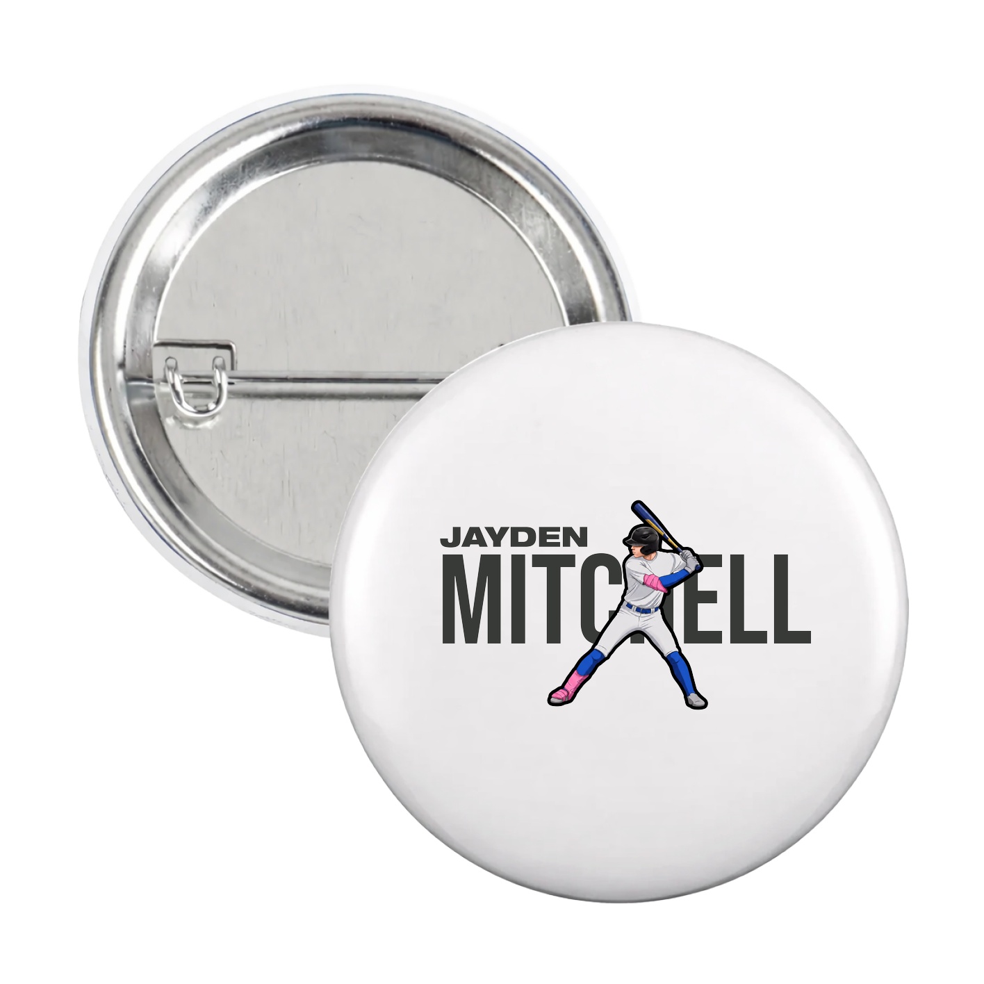 Game Day Button — Player Name in White