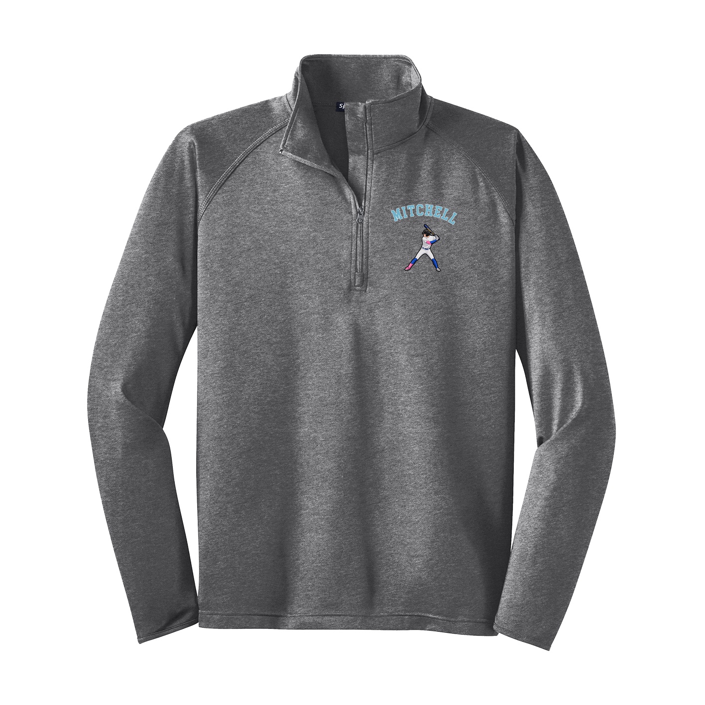 Q-Zip Pullover — Shirsey Arch in Grey