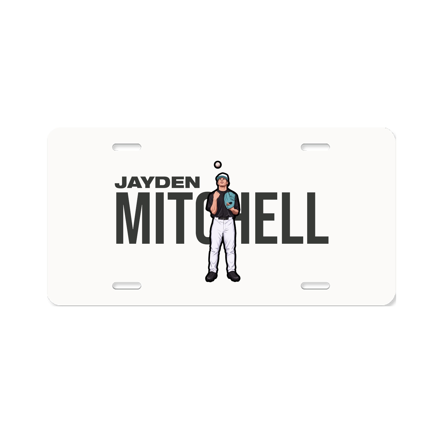 License Plate — Player Name in Classic