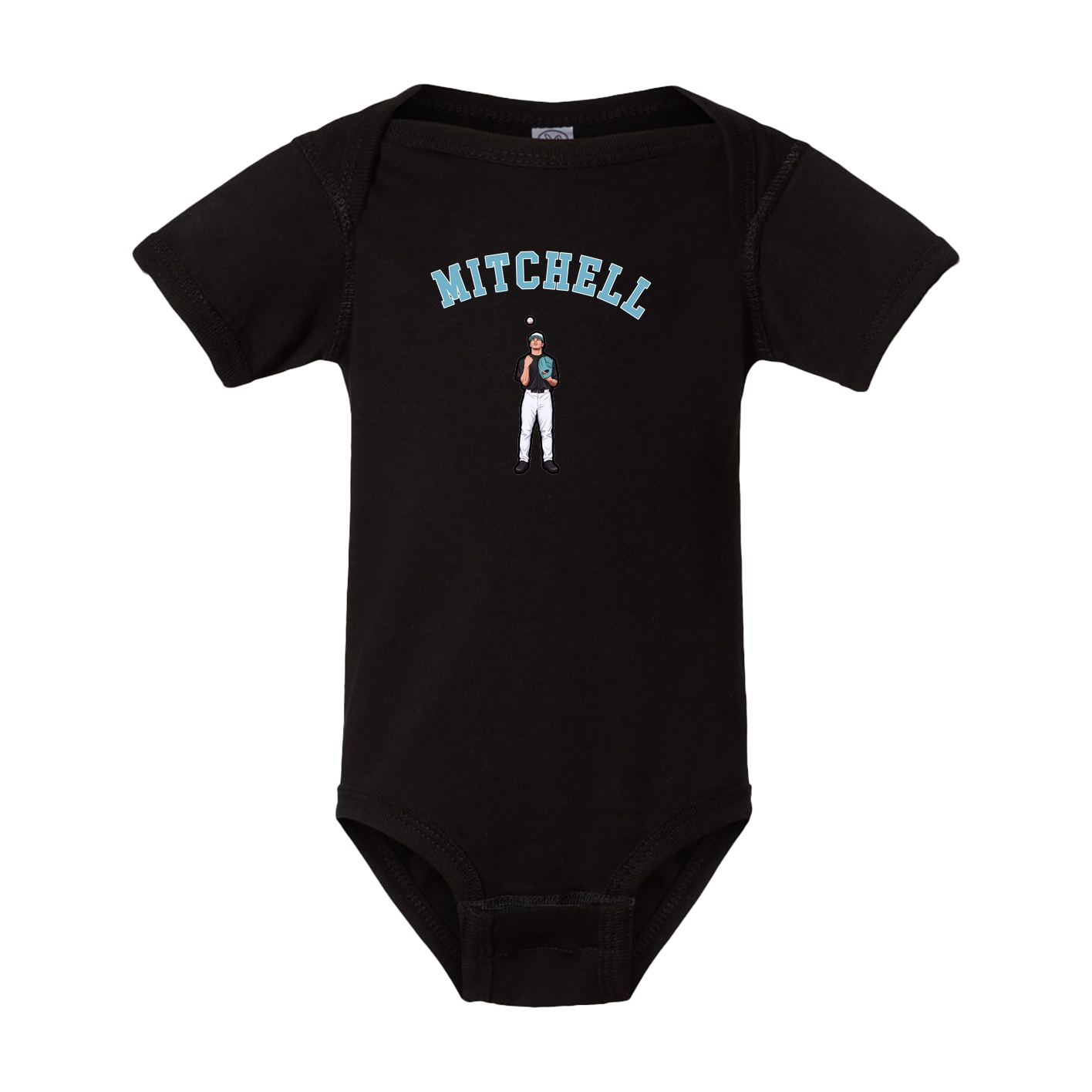 Baby Onesie — Shirsey Arch in Black