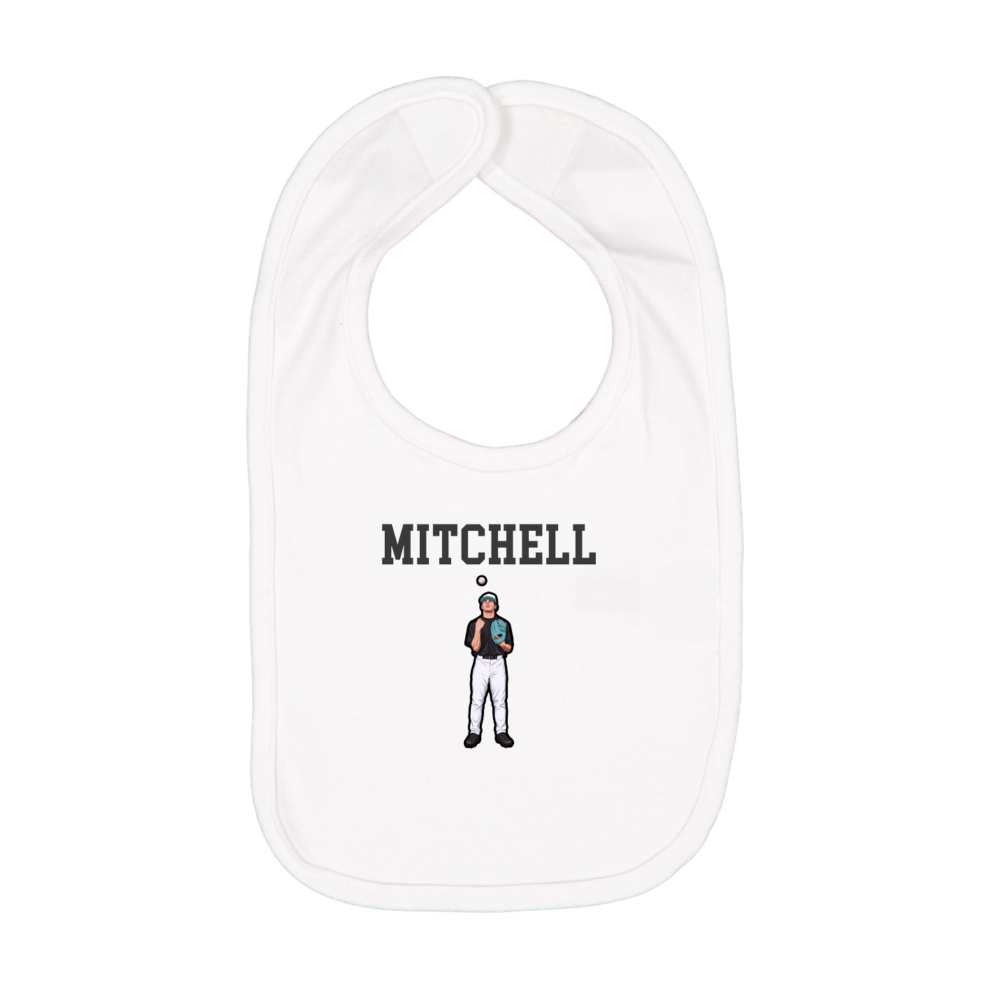 Infant Bib — Shirsey in White
