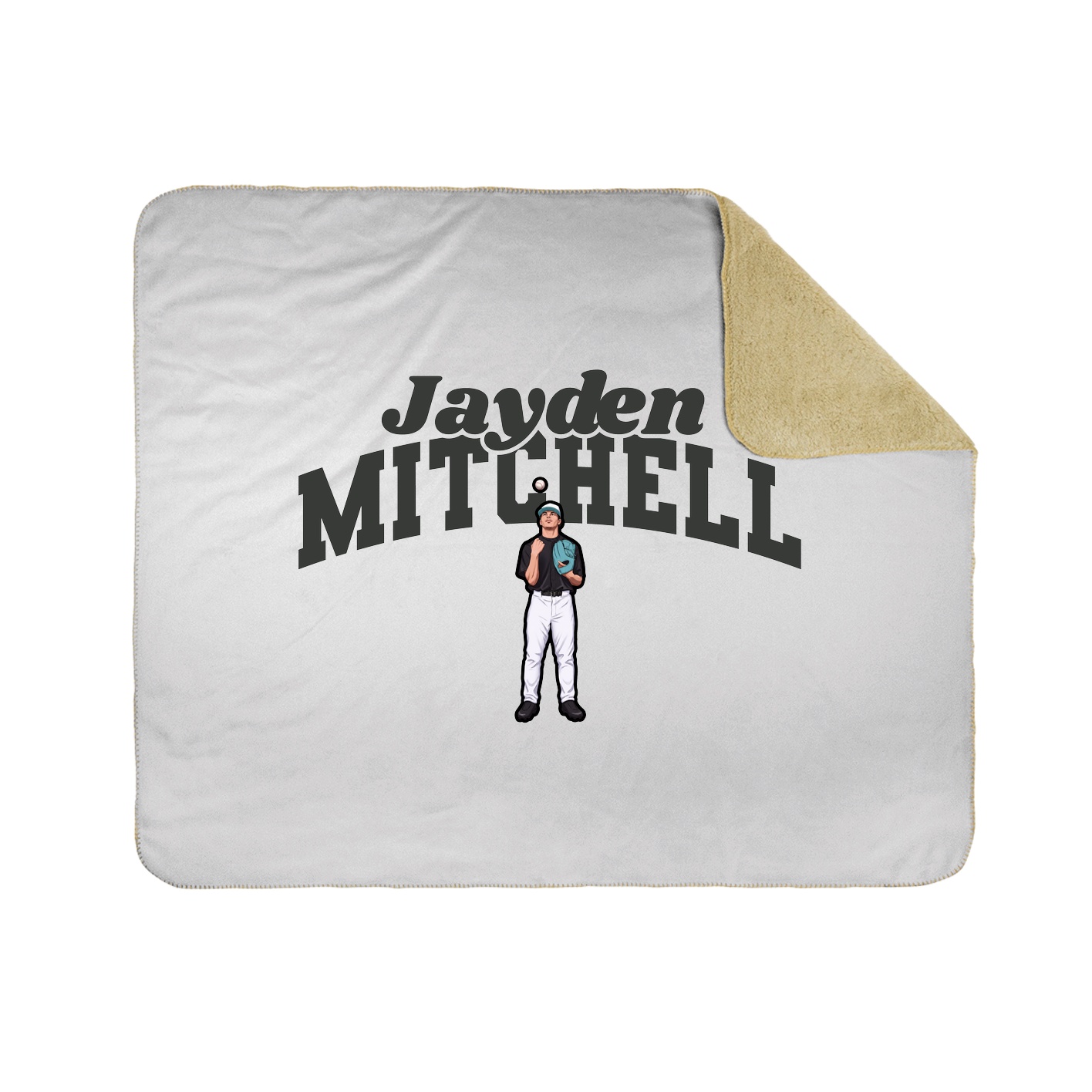 Throw Blanket — Signature Arch in White