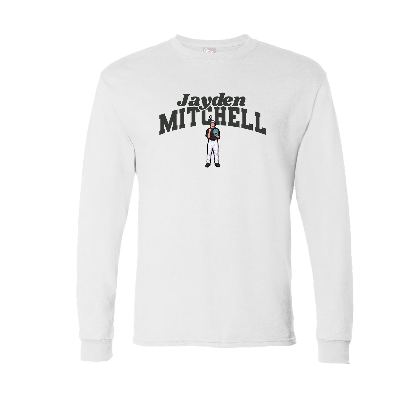 Long Sleeve Tee — Signature Arch in White