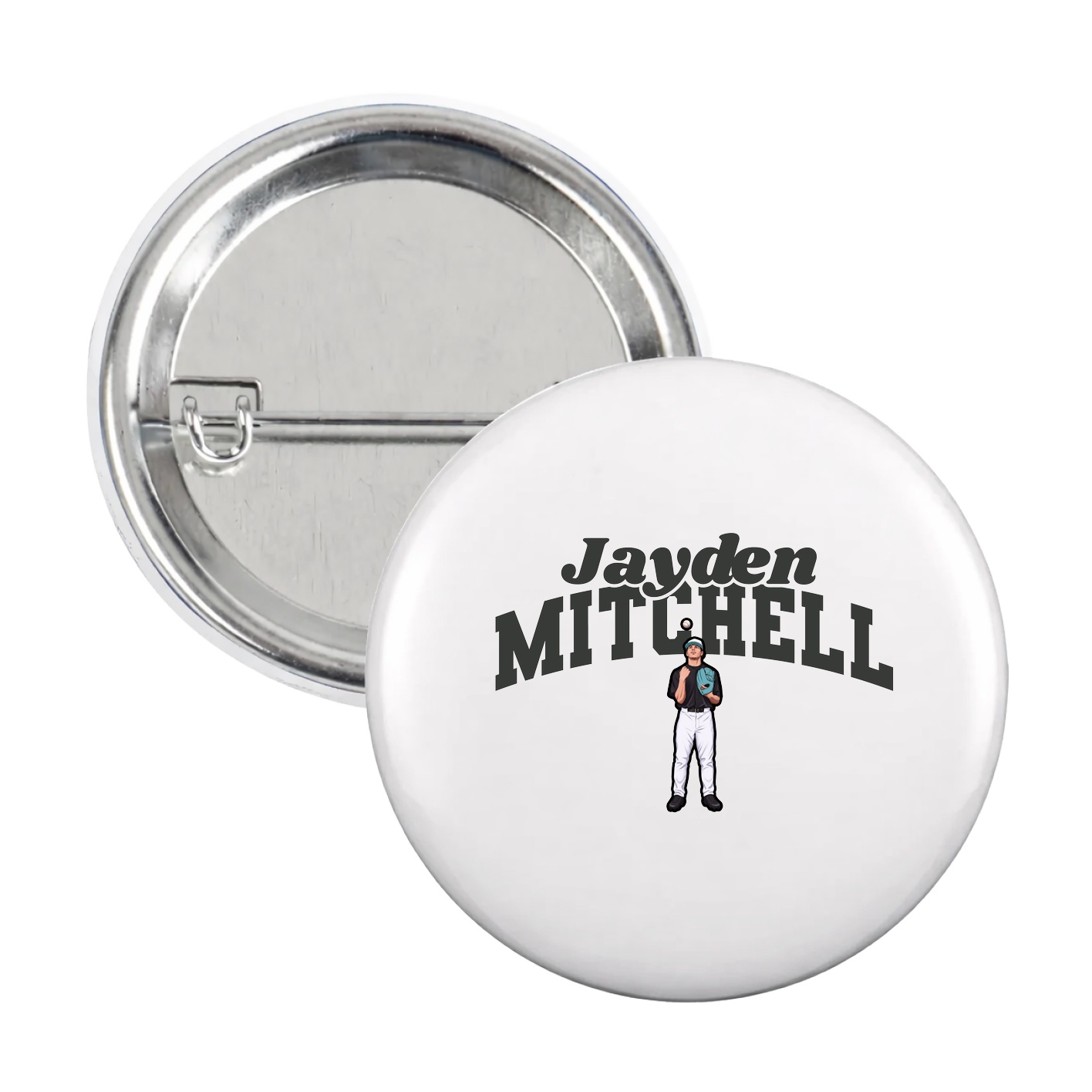 Game Day Button — Signature Arch in White