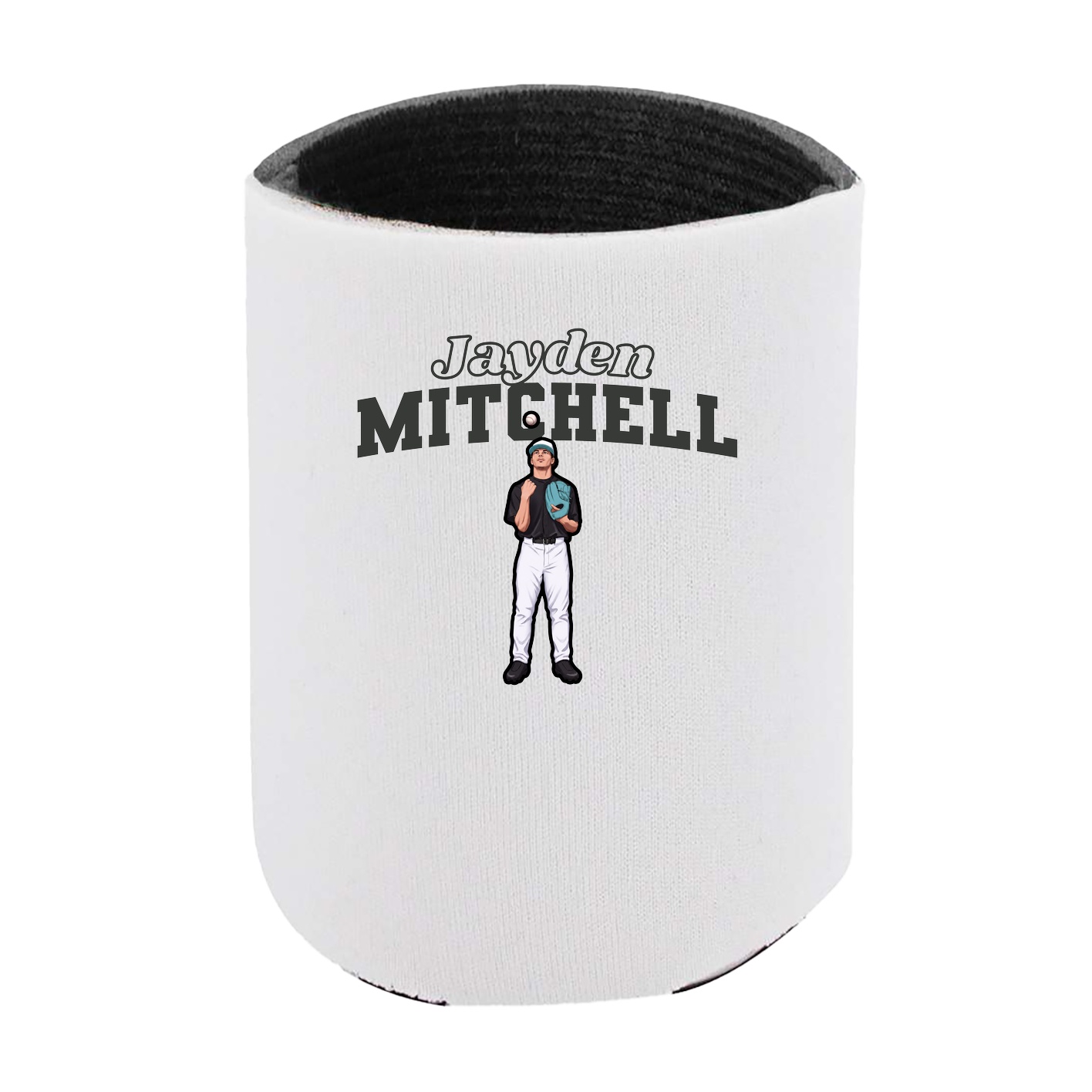 Can Holder — Name Arch in White