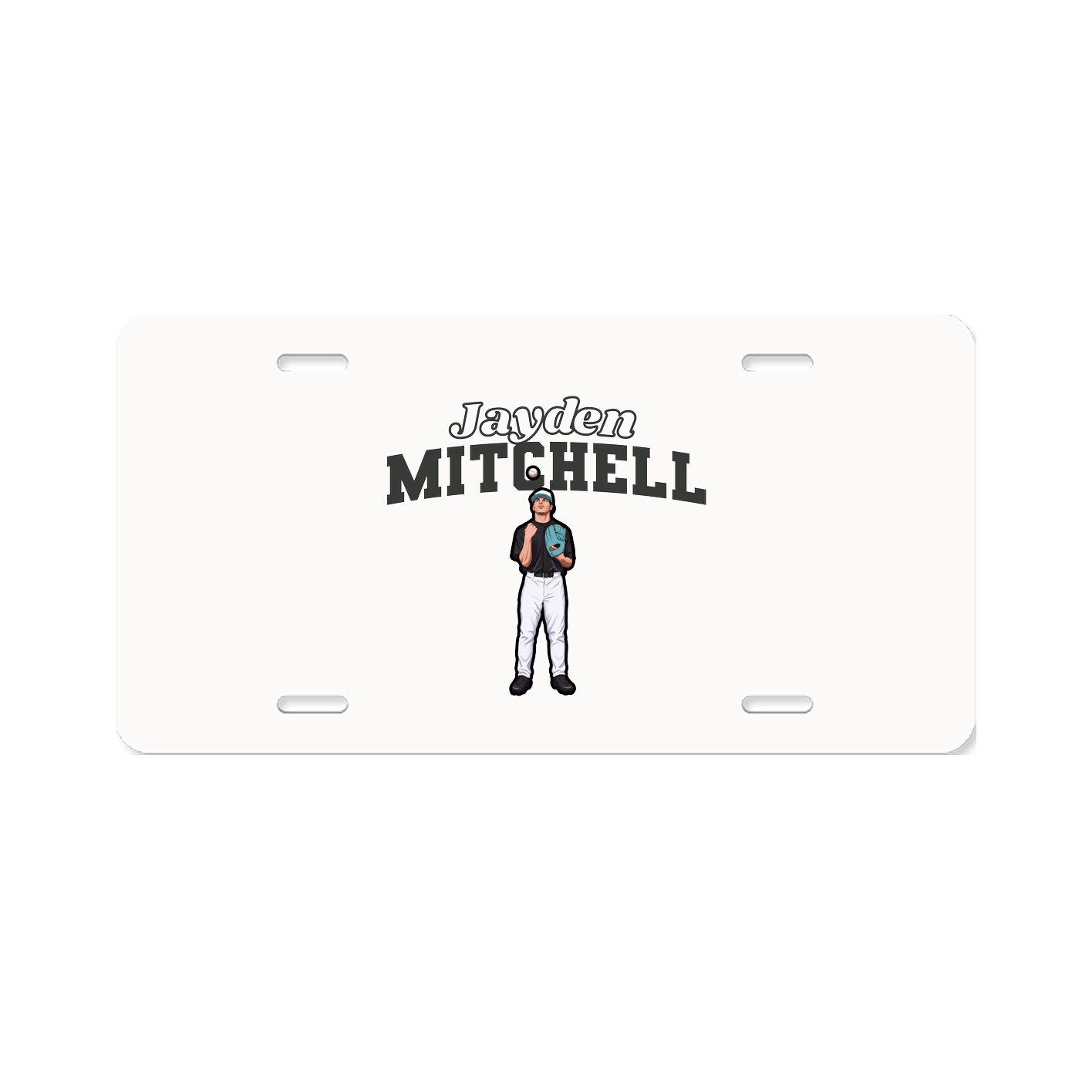 License Plate — Name Arch in Classic