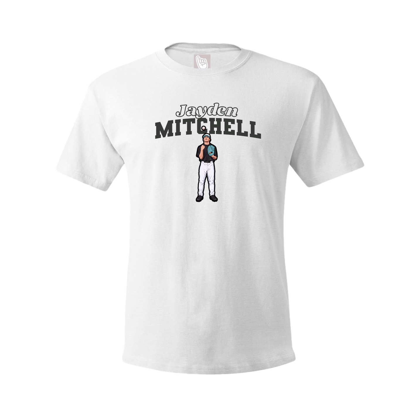 Tee — Name Arch in White
