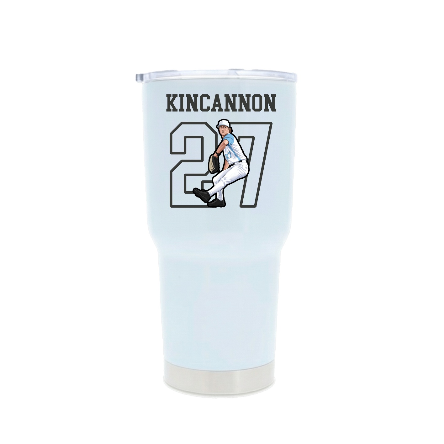 30oz Stainless Steel Tumbler — Shirsey in White