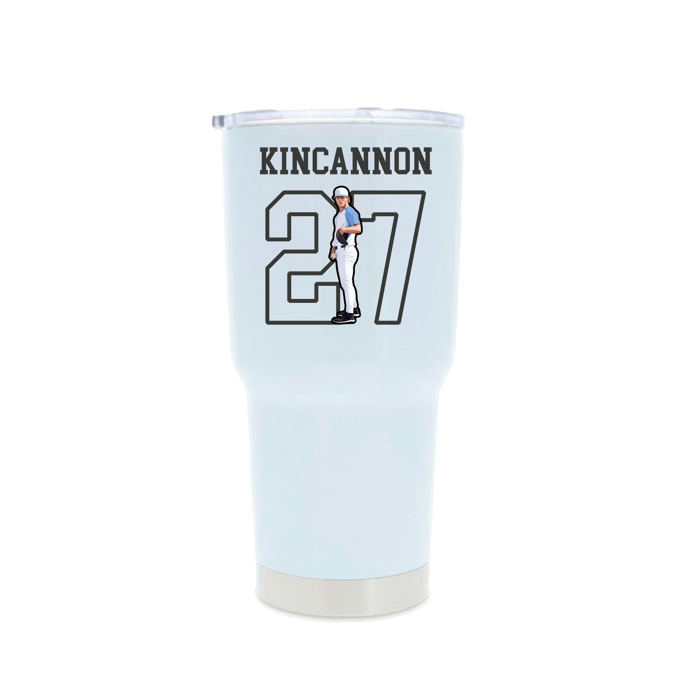 30oz Stainless Steel Tumbler — Shirsey in White