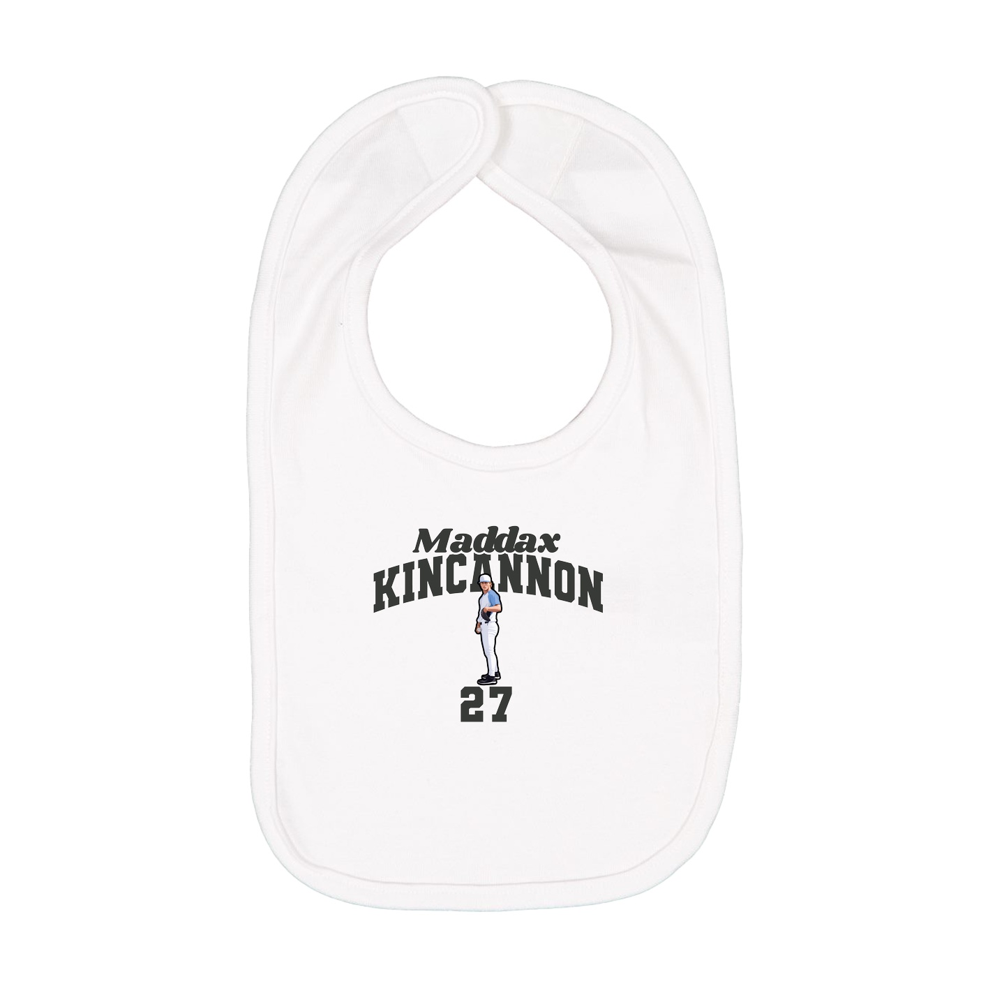 Infant Bib — Signature Arch in White