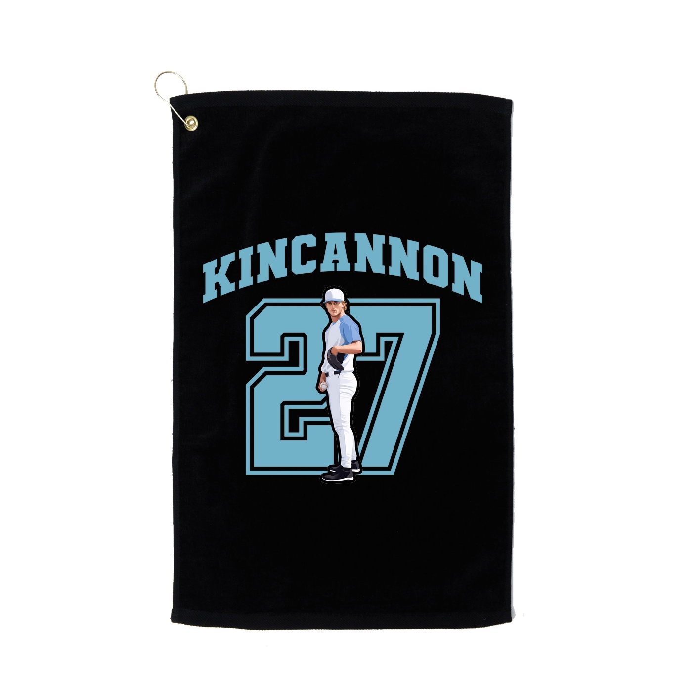 Golf Towel — Number in Black