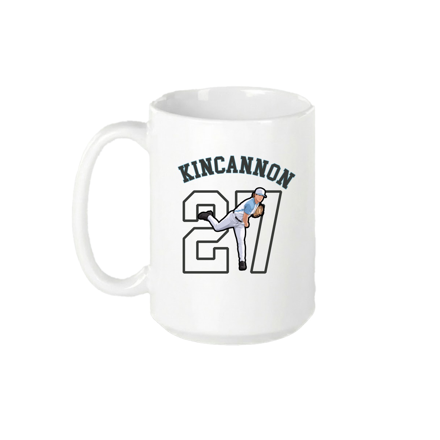 15oz Coffee Mug — Shirsey Arch in White