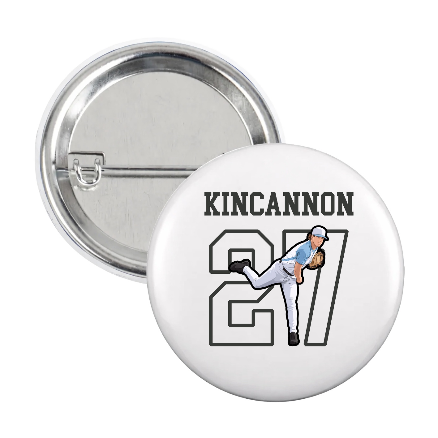 Game Day Button — Shirsey in White