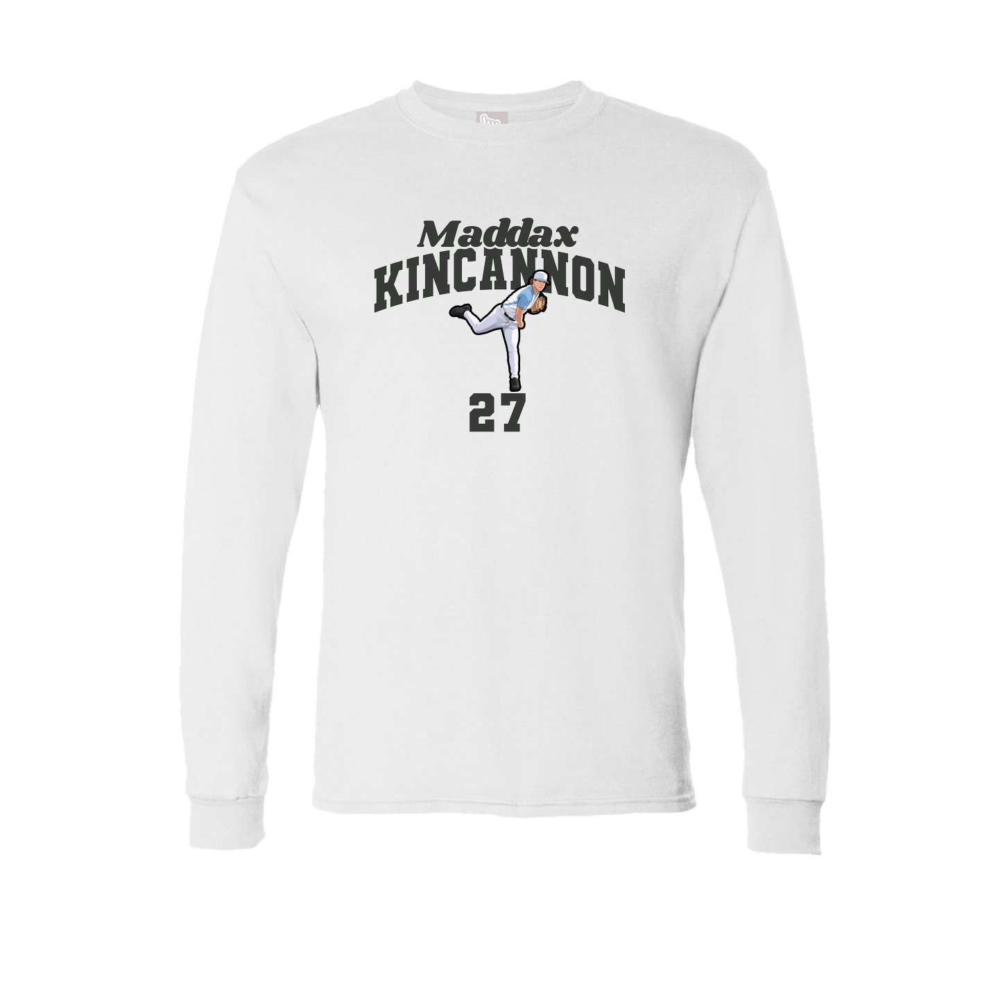 Long Sleeve Tee — Signature Arch in White