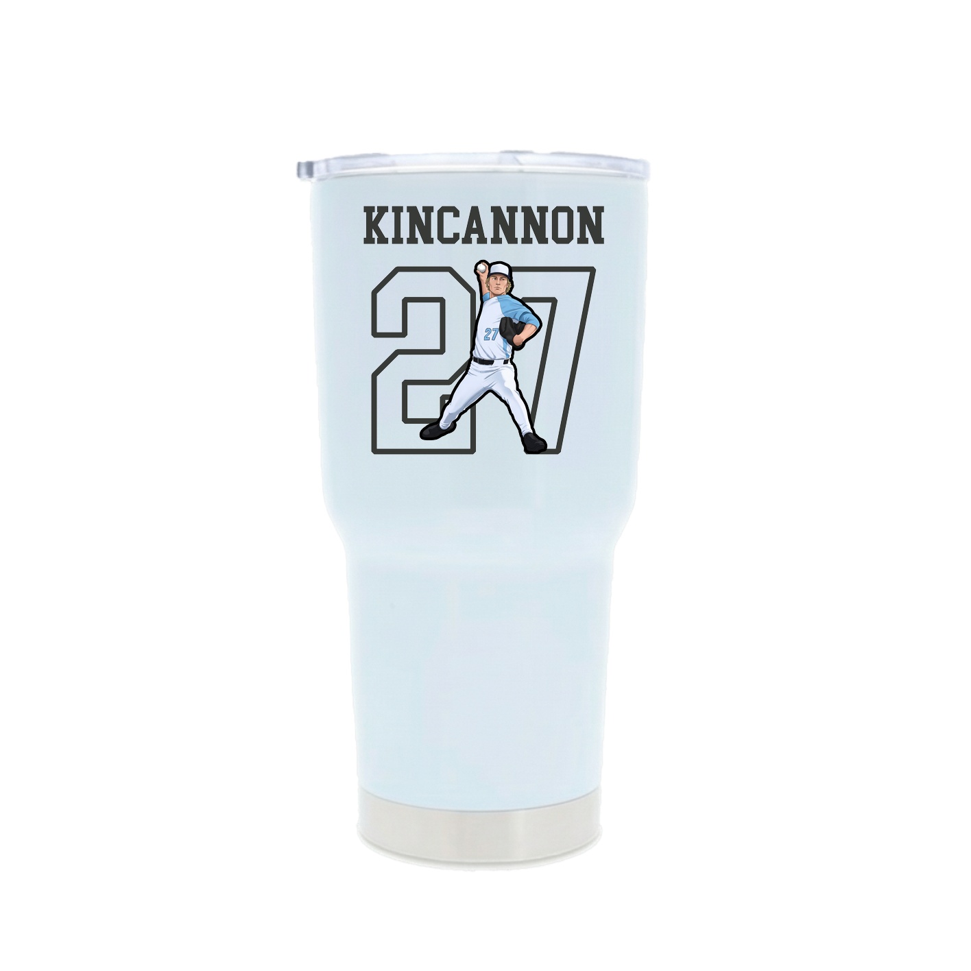 30oz Stainless Steel Tumbler — Shirsey in White