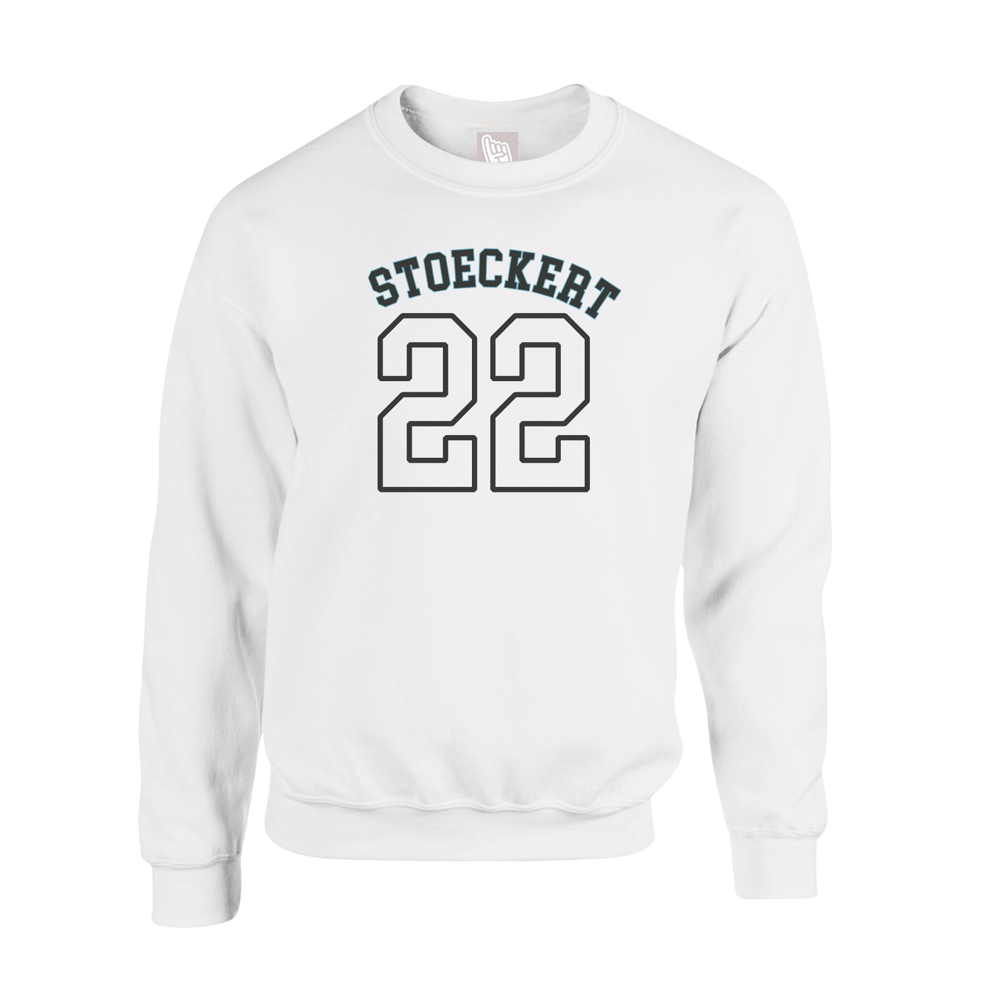 Fleece Crew — Shirsey Arch in White
