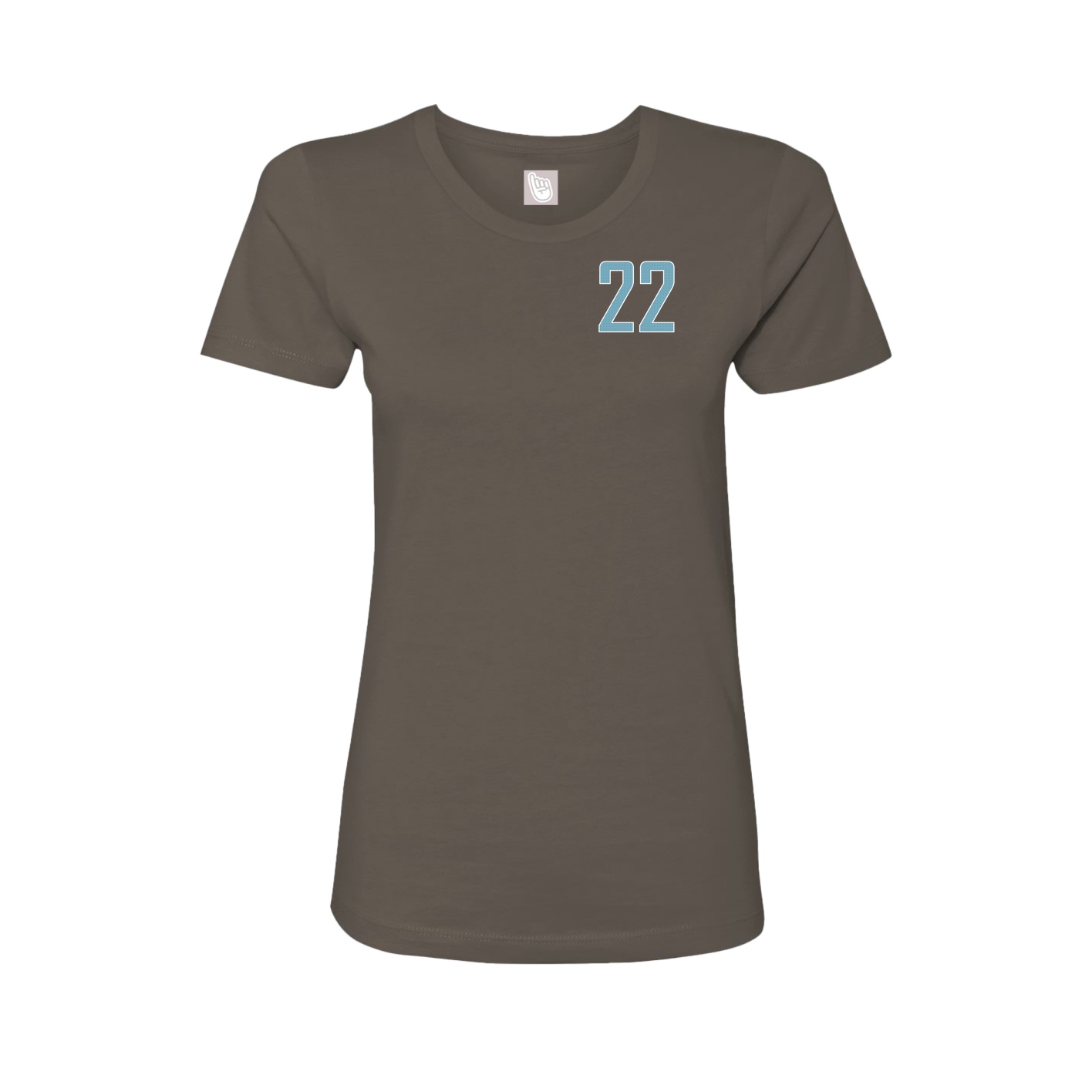 Fitted Women's Tee — Front Shirsy in Grey