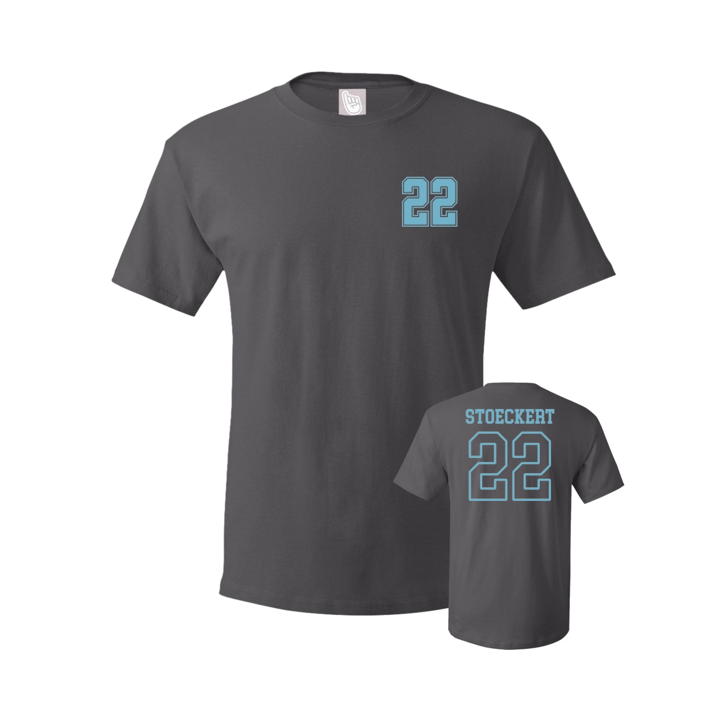 Tee — Chest Back in Grey