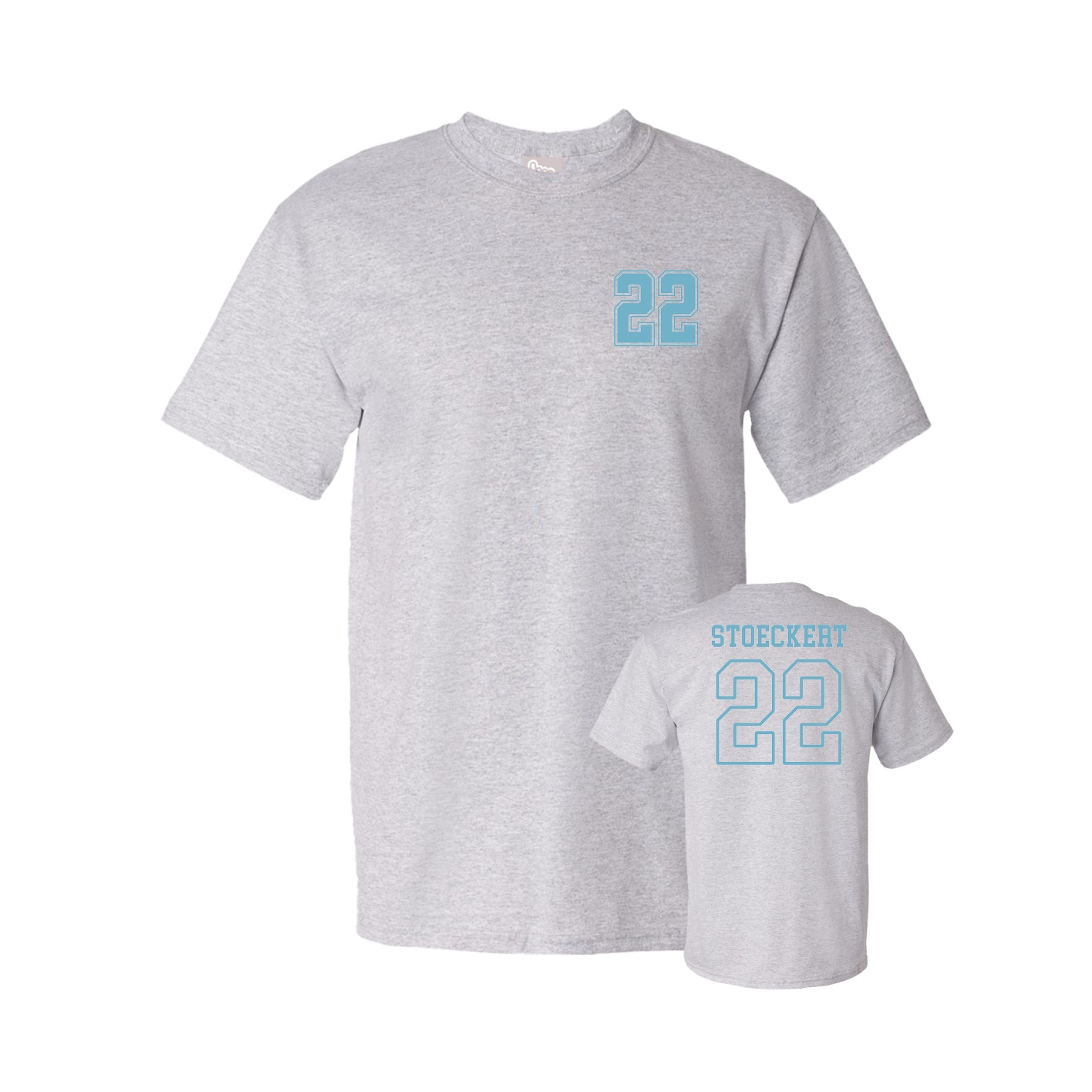 Youth Tee — Chest Back in Grey