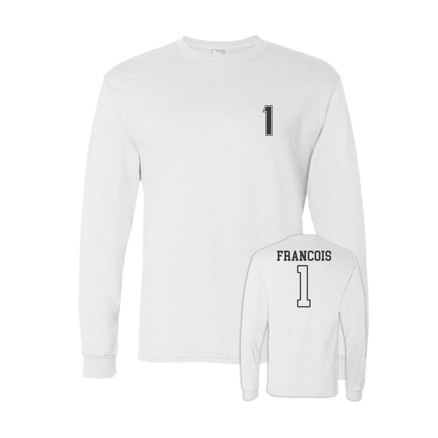 Long Sleeve Tee — Chest Back in White