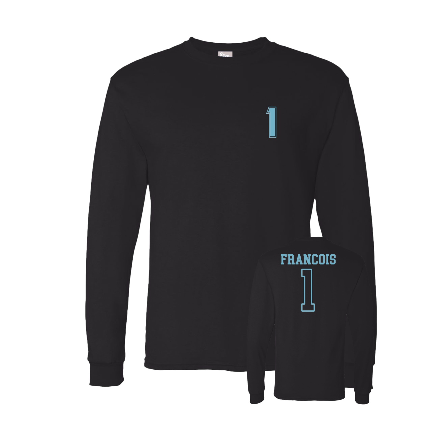 Long Sleeve Tee — Chest Back in Black