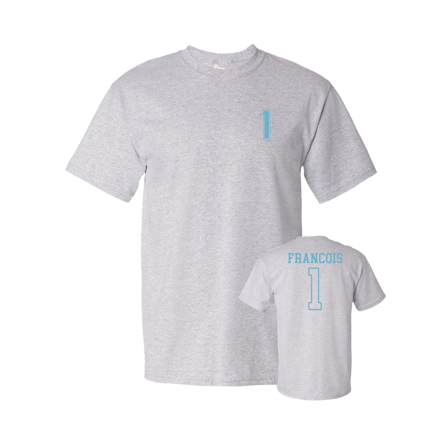 Youth Tee — Chest Back in Grey