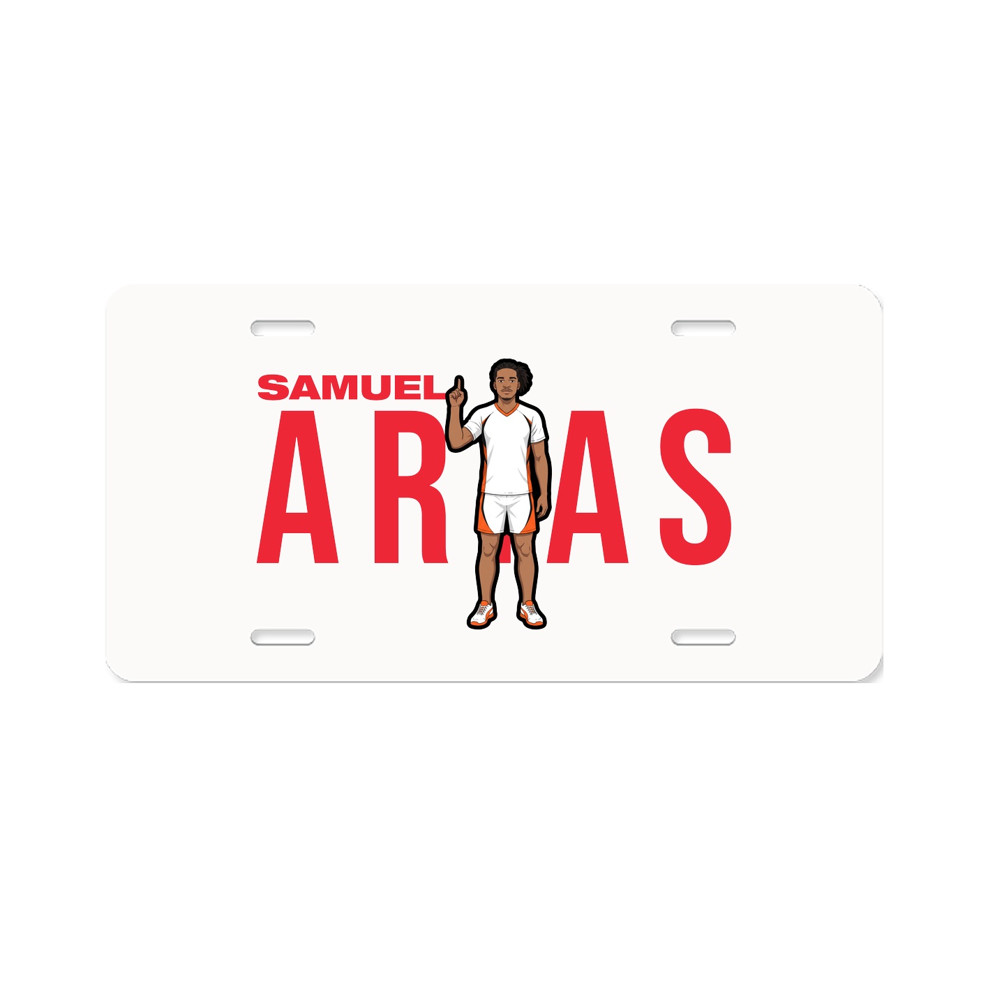 License Plate — Player Name in Classic