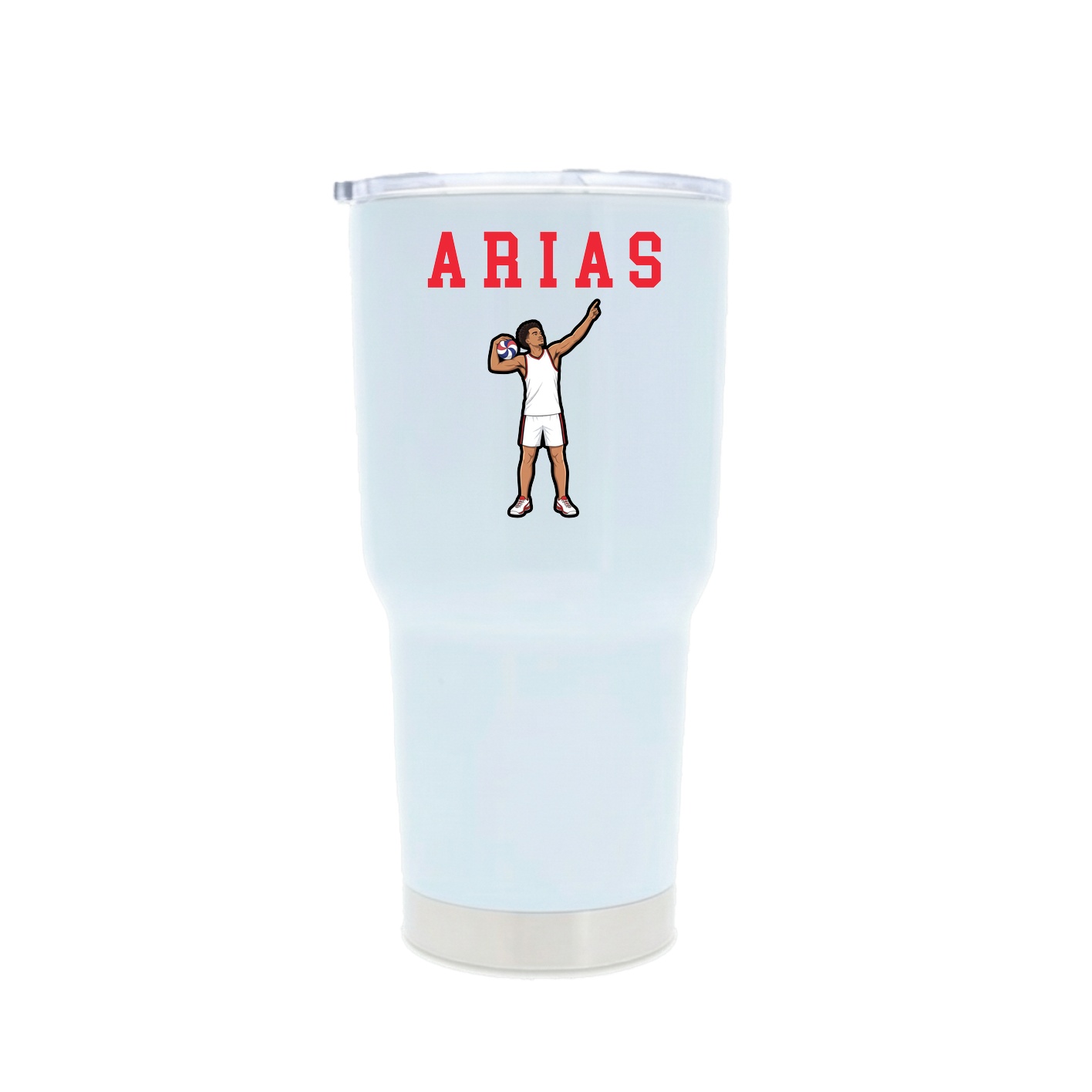 30oz Stainless Steel Tumbler — Shirsey in White