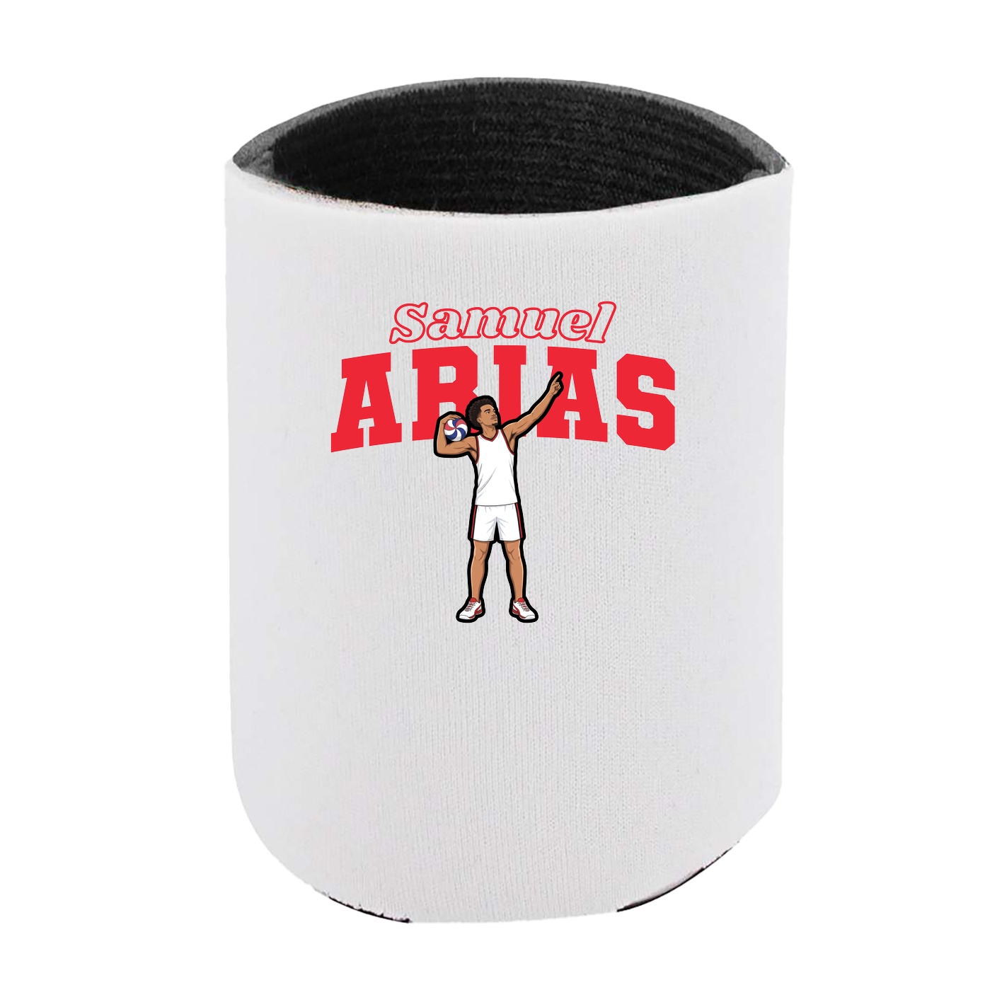 Can Holder — Name Arch in White