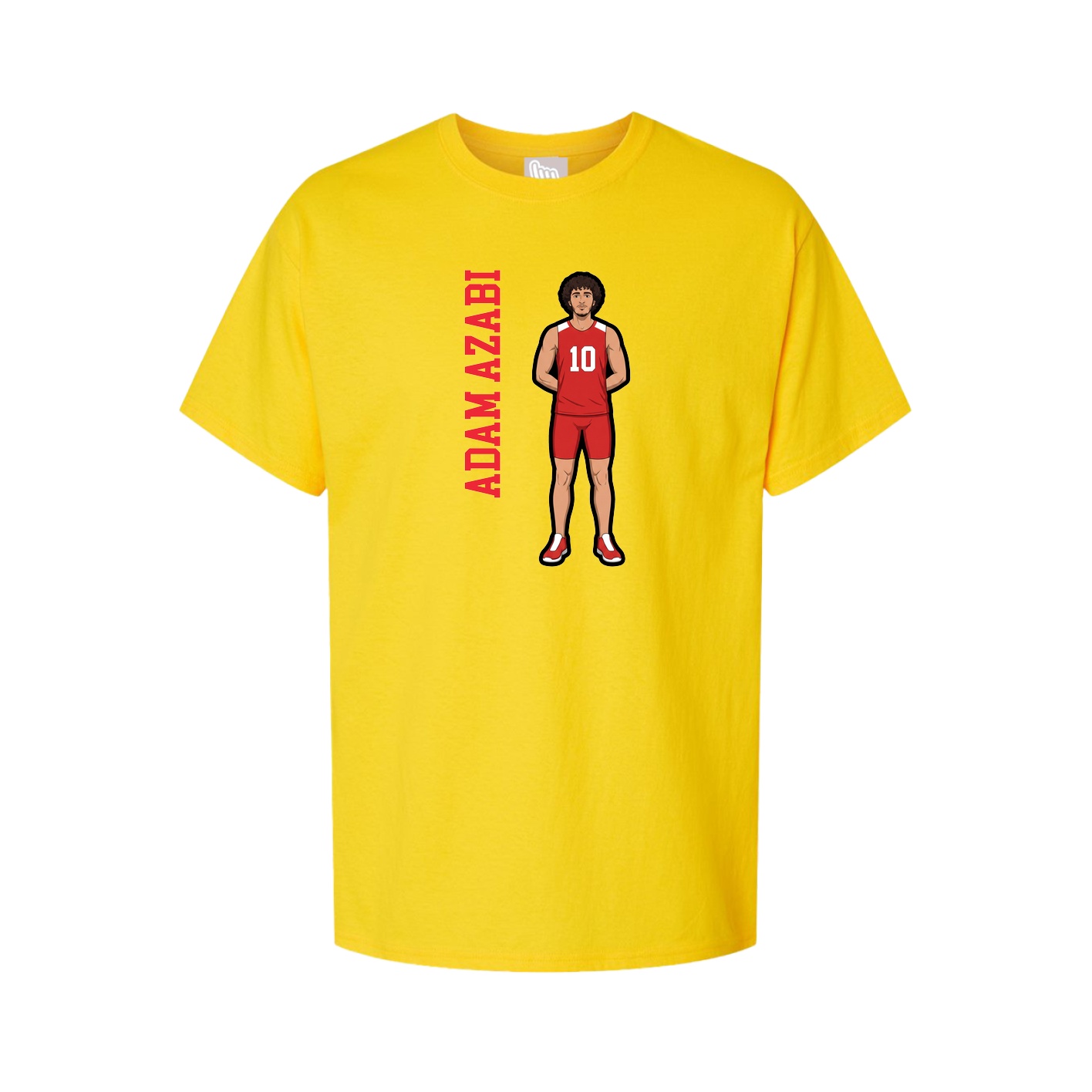 Tee — Name Vertical in Gold