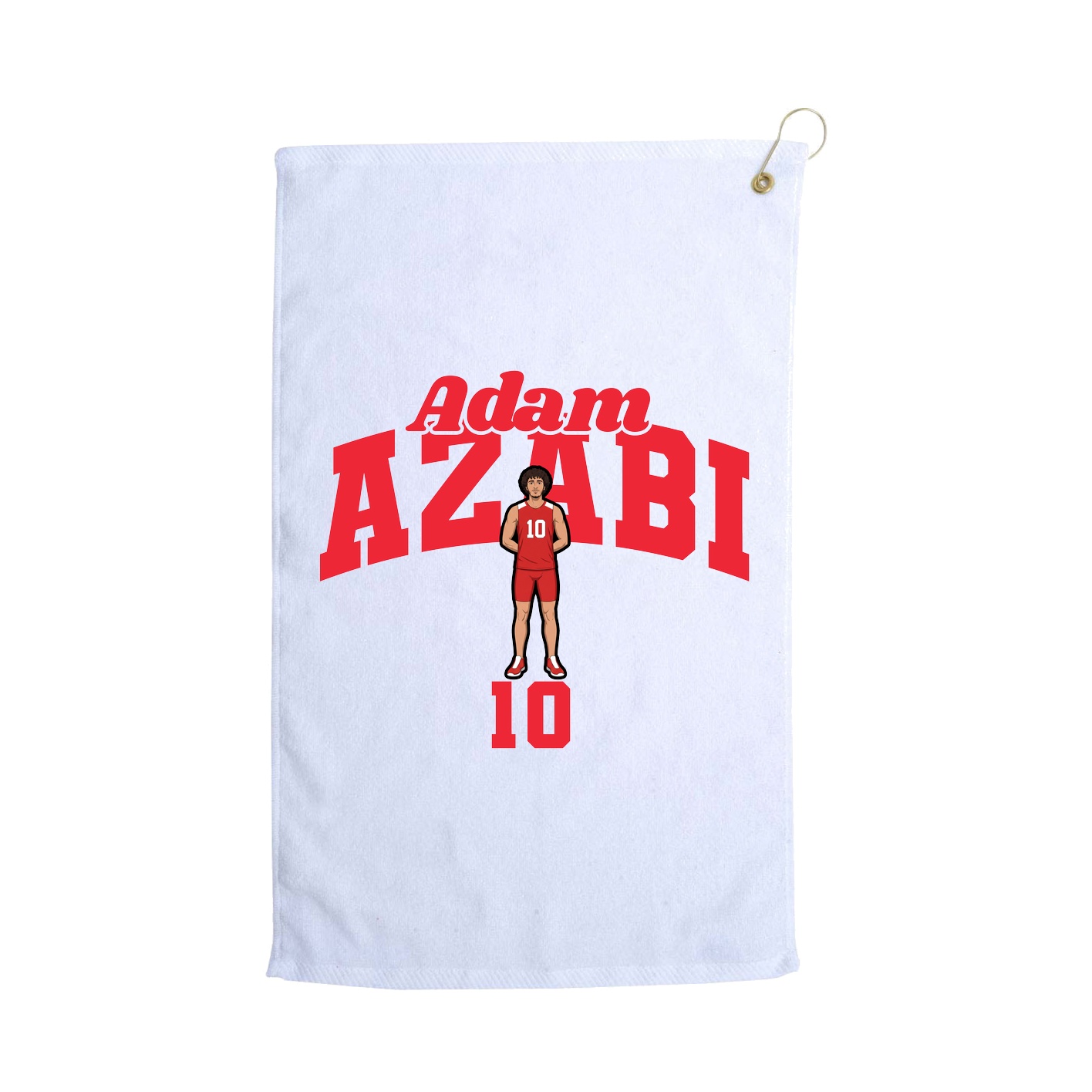 Golf Towel — Signature Arch in White