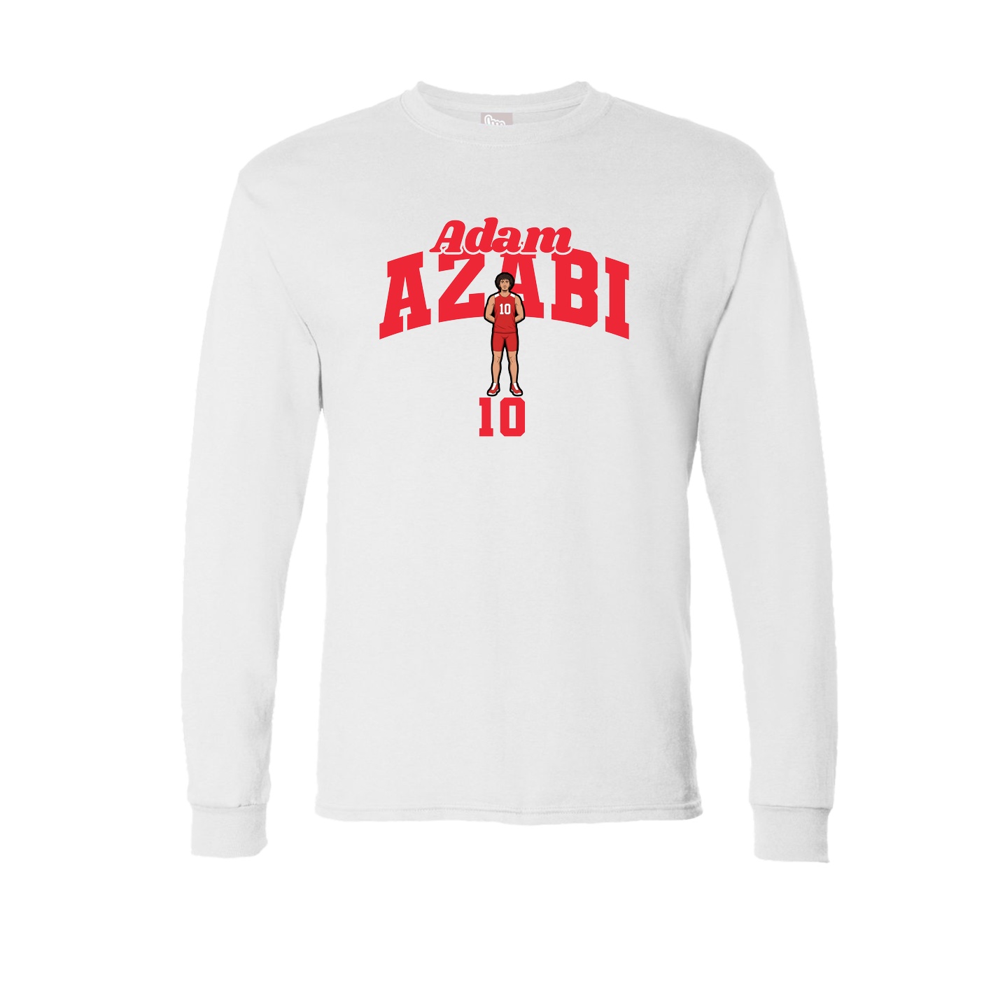 Long Sleeve Tee — Signature Arch in White