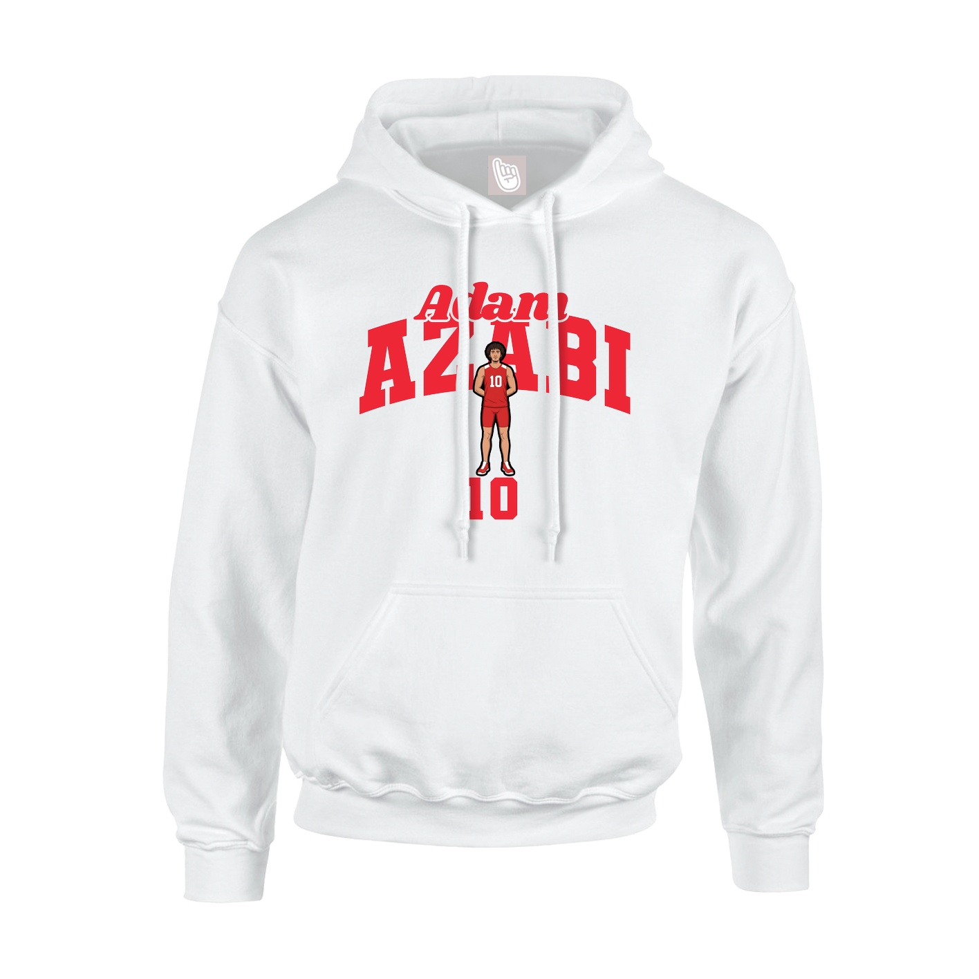 Youth Hoodie — Signature Arch in White