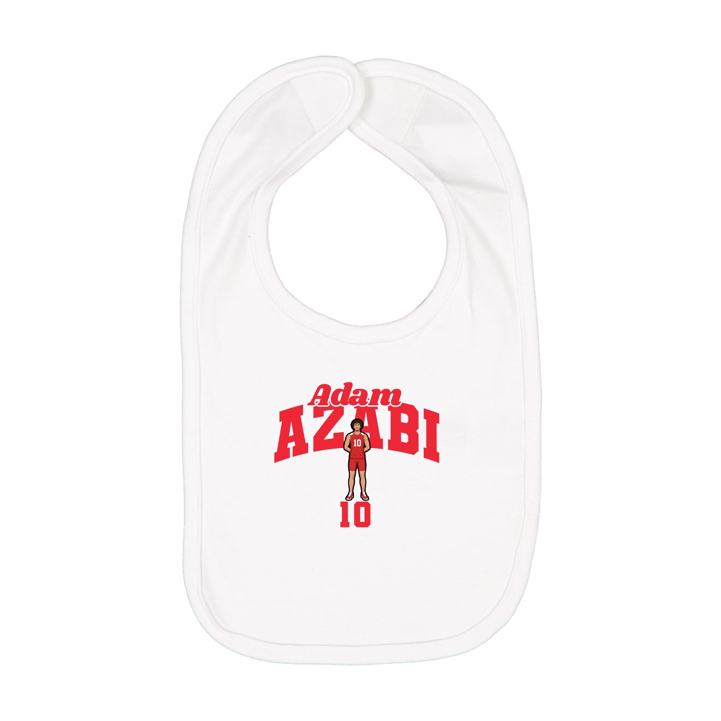 Infant Bib — Signature Arch in White