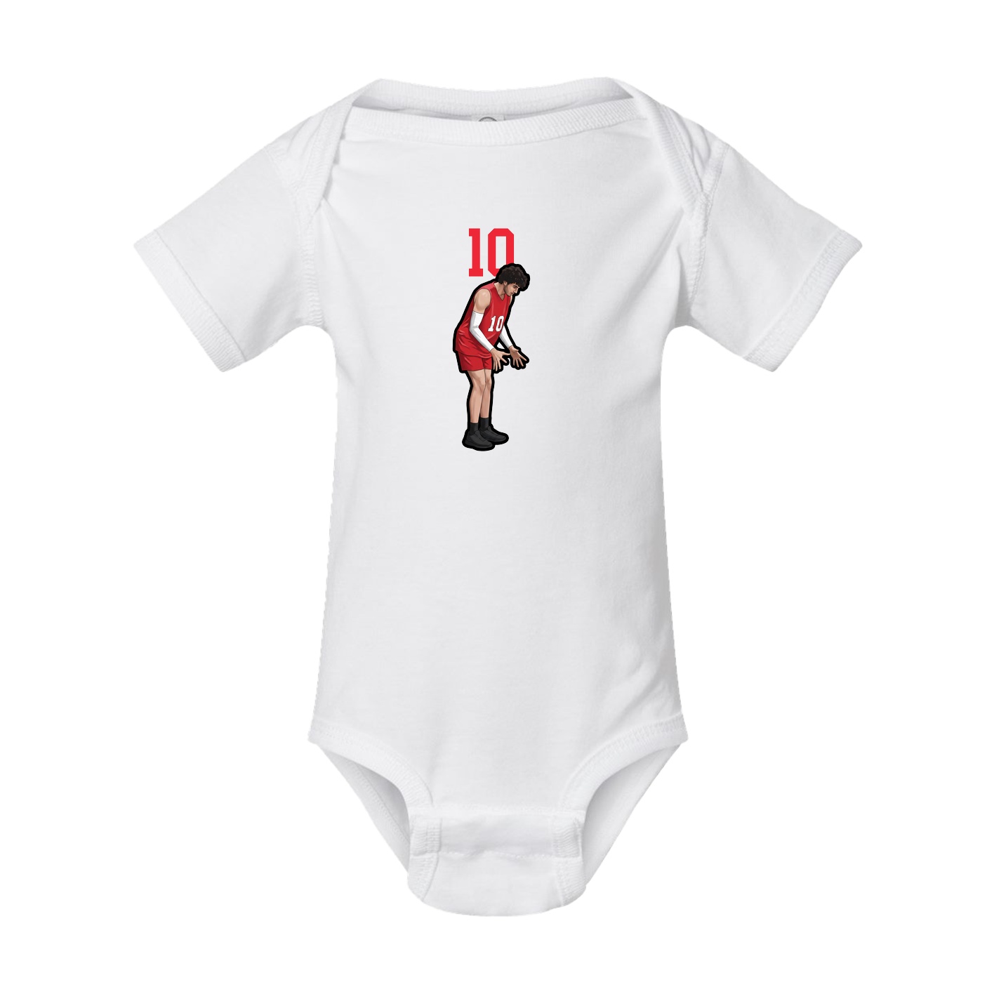 Baby Onesie — Number Top in White